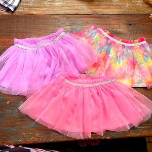 Bundle of 3 Garanimals 3-6 month tutu tulle skorts